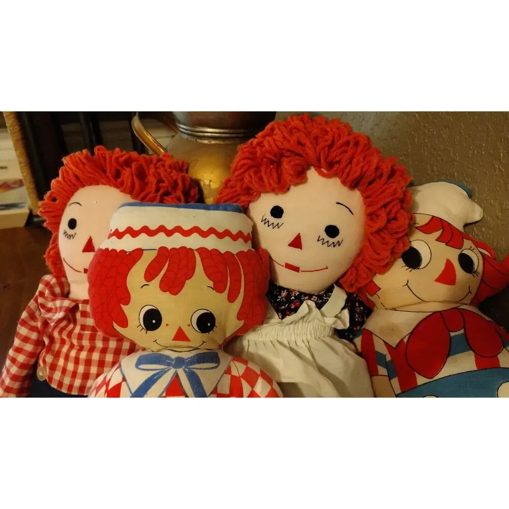 Vintage Raggedy Ann and Andy Set Handmade And Merrill Lot Of 4 One Slight Damage - Picture 5 of 16